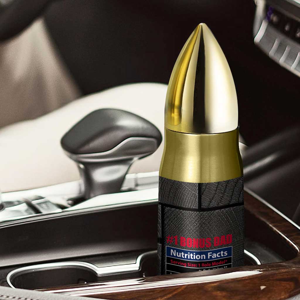 Best Bonus Dad Ever Bullet Tumbler Step Dad American Flag