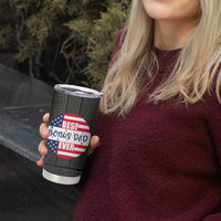 Best Bonus Dad Ever Tumbler Cup Step Dad American Flag