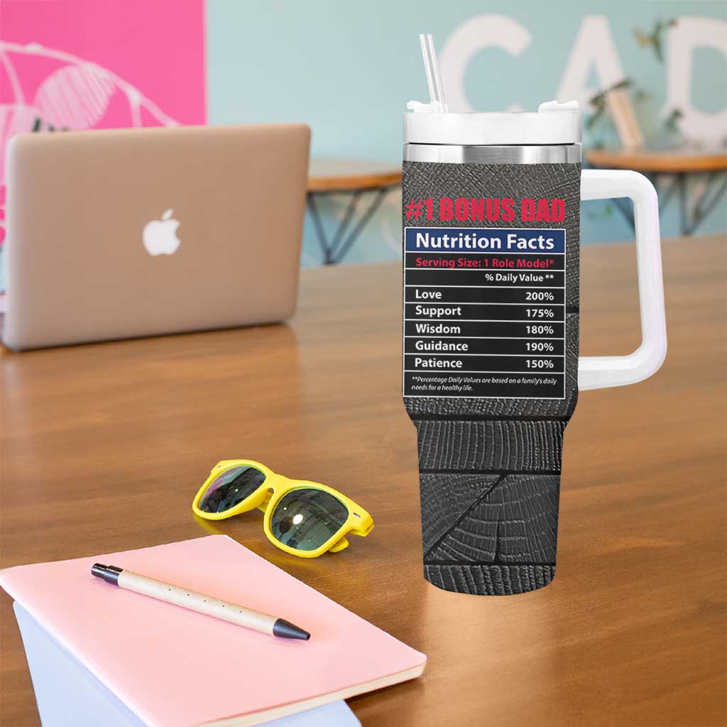 Best Bonus Dad Ever Tumbler With Handle Step Dad American Flag