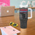 Best Bonus Dad Ever Tumbler With Handle Step Dad American Flag