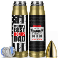 Fathers Day Gift For Bonus Dad Bullet Tumbler Birthday Gifts For Step Dad From Daughter Son Kids US Flag