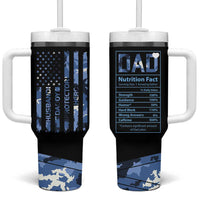 Christmas Gifts for Dad Tumbler With Handle Husband Daddy Protector Hero Fathers Day Camo American Flag - Wonder Print Shop
