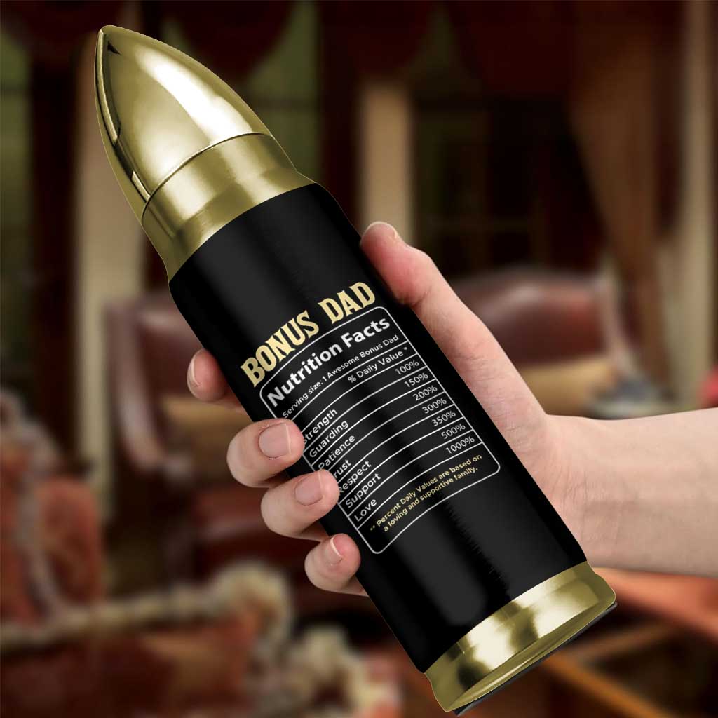 Best Bonus Dad Ever Bullet Tumbler Funny Step Dad American Flag Fathers Day