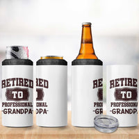 Retirement Gifts For Men 4 in 1 Can Cooler Tumbler Retired To Professional Grandpa Fathers Day