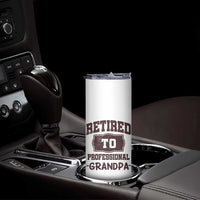 Retirement Gifts For Men Skinny Tumbler Retired To Professional Grandpa Fathers Day