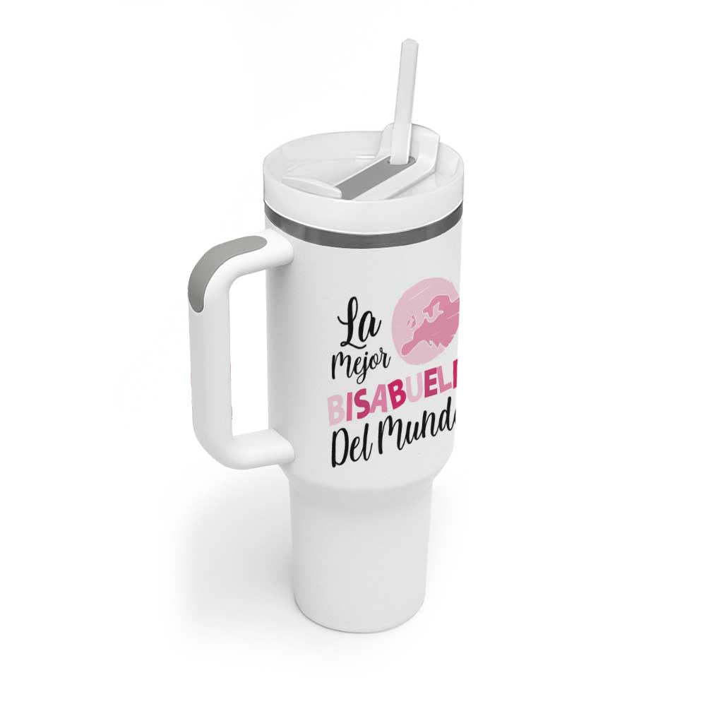 Great-grandmother Gifts in Spanish Tumbler With Handle La Mejor Bisabuela Del Mundo - Wonder Print Shop