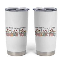 Goodbye Gifts Tumbler Cup Thank You For Being Part Of My Story Wild Flowers