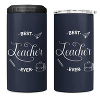 Best Teacher Ever 4 in 1 Can Cooler Tumbler Appreciation Gift For Teachers Men