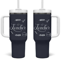 Best Teacher Ever Tumbler With Handle Appreciation Gift For Teachers Men