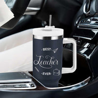 Best Teacher Ever Tumbler With Handle Appreciation Gift For Teachers Men