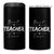 Best Teacher Ever 4 in 1 Can Cooler Tumbler Happy Teachers Day Gift - Wonder Print Shop
