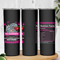 Funny Dinosaur Teacher Skinny Tumbler Teachersaurus Like A Normal Teacher But More Awesome - Wonder Print Shop