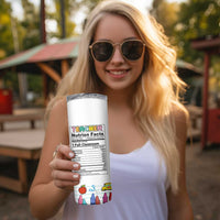 Teacher Dinosaur Back to School Skinny Tumbler Teachersaurus Like A Normal Teacher But More Awesome - Wonder Print Shop