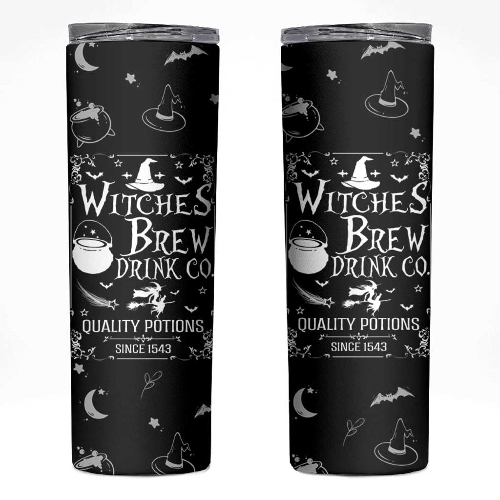 Funny Halloween Witch Skinny Tumbler Witches Brew Drink Witchy Vibes Spooky Decorations - Wonder Print Shop