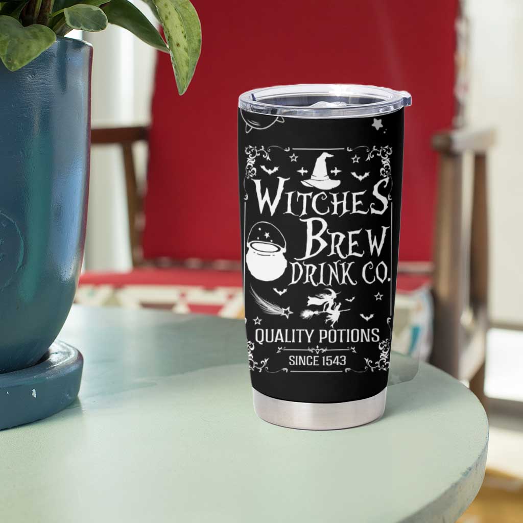 Funny Halloween Witch Tumbler Cup Witches Brew Drink Witchy Vibes Spooky Decorations - Wonder Print Shop