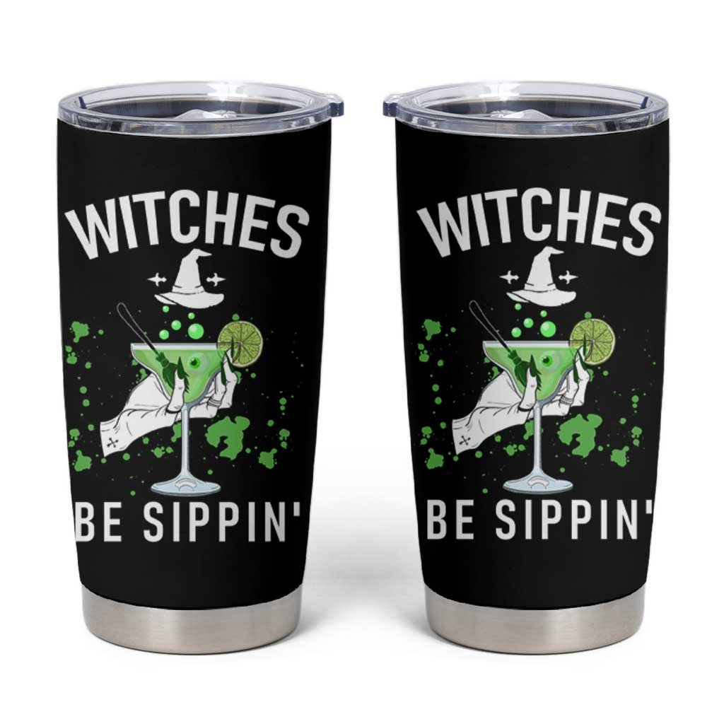 Funny Halloween Party Tumbler Cup Witch Witches Be Sippin, for Ladies - Wonder Print Shop