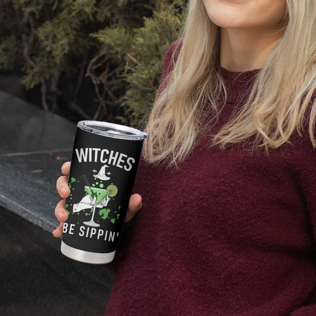 Funny Halloween Party Tumbler Cup Witch Witches Be Sippin, for Ladies - Wonder Print Shop