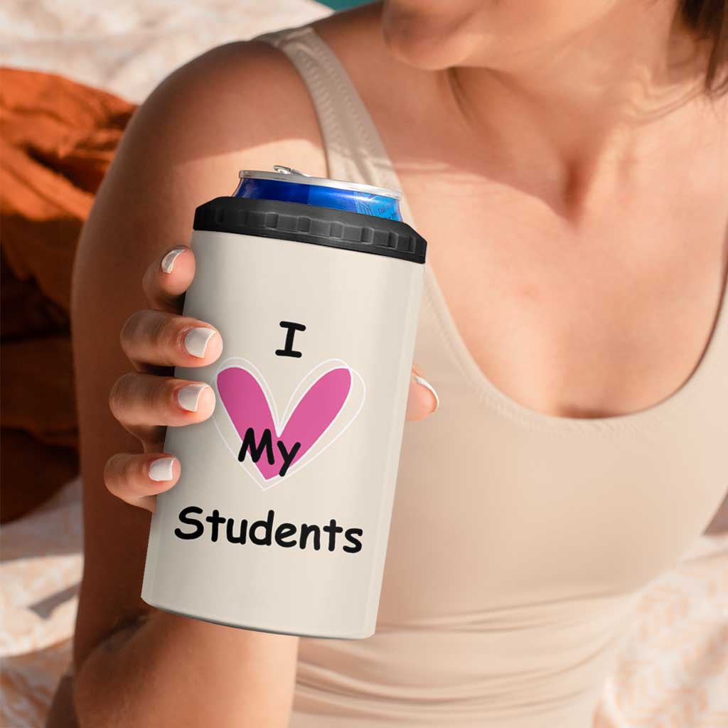 English Grammar Teacher 4 in 1 Can Cooler Tumbler There Their They're Funny Humor - Wonder Print Shop