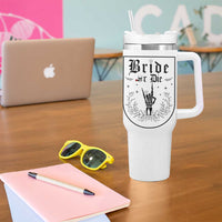 Bachelorette Party Decorations Tumbler With Handle Bride or Die for Bridal Shower Funny Skeleton Hand - Wonder Print Shop