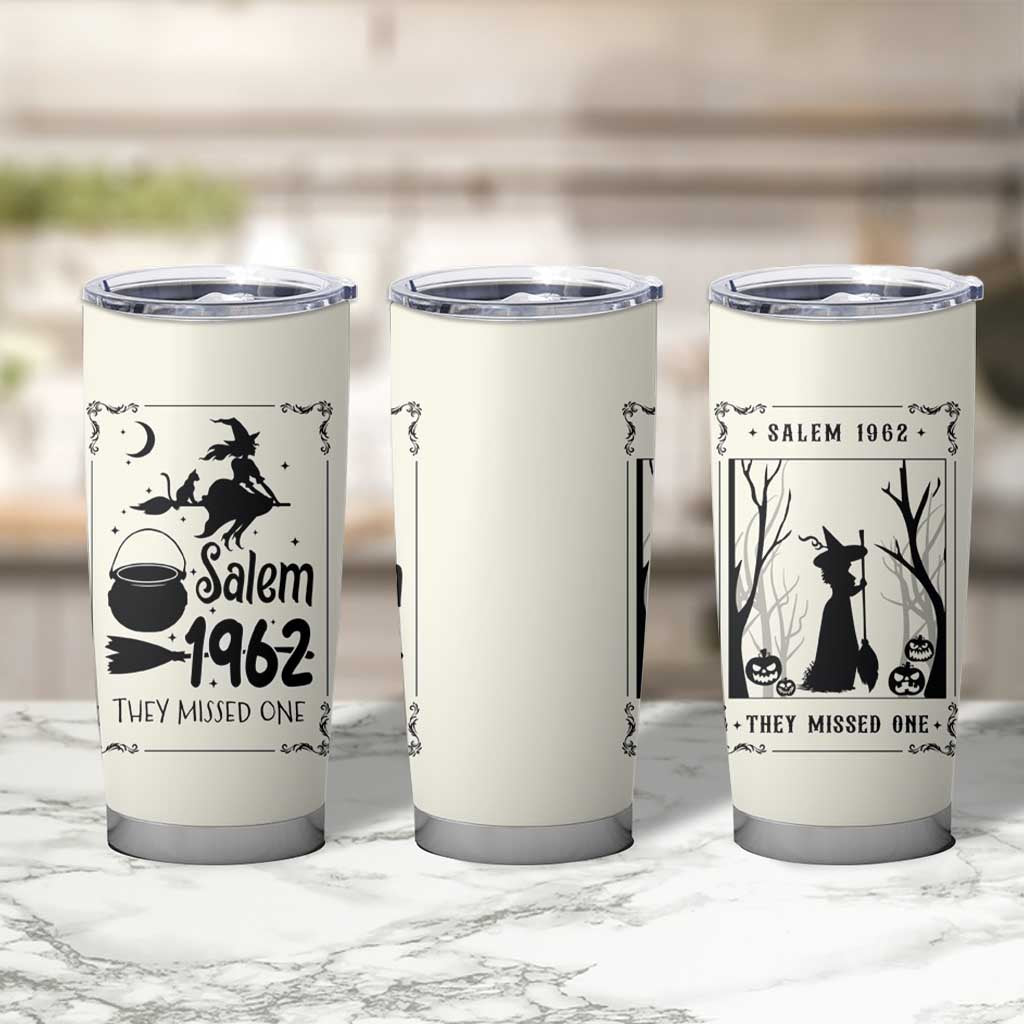 Witch Halloween Tumbler Cup Women Girls Trip Salem 1692 They Missed One - Wonder Print Shop