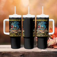 Dragons and Books Lovers Gifts Tumbler With Handle Bookworm Please I'm A Book Dragon Nerds - Wonder Print Shop
