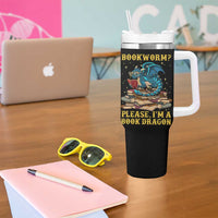 Dragons and Books Lovers Gifts Tumbler With Handle Bookworm Please I'm A Book Dragon Nerds - Wonder Print Shop