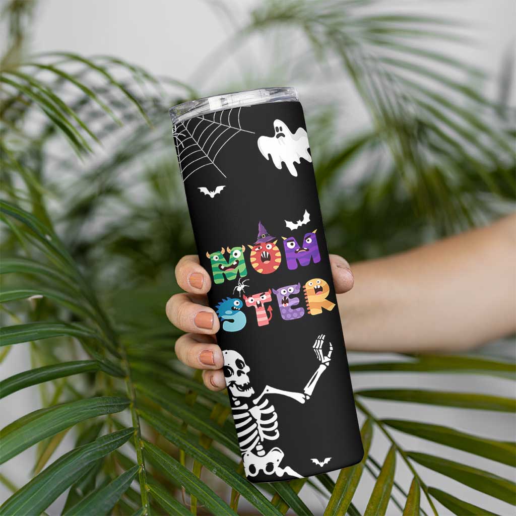 Funny Gifts For Mom Skinny Tumbler Halloween Mom Gift Spooky Mama Mom-Ster