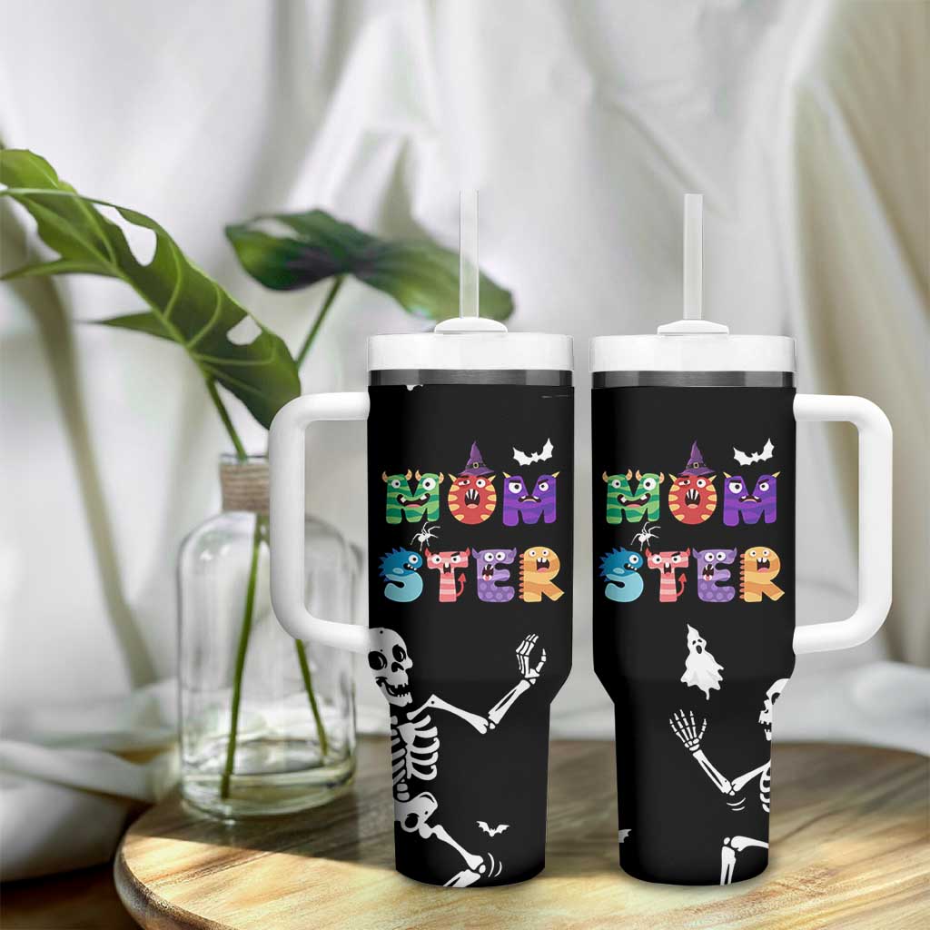 Funny Gifts For Mom Tumbler With Handle Halloween Mom Gift Spooky Mama Mom-Ster