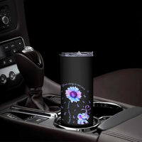 Suicide Prevention Awareness Skinny Tumbler Teal Purple Elephant Your Story Is Not Over Sunflower Therapist Psychologist - Wonder Print Shop