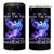 Suicide Prevention Awareness 4 in 1 Can Cooler Tumbler Teal Purple Ribbon Phoenix Rise From The Fire - Wonder Print Shop