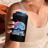 Suicide Prevention Awareness 4 in 1 Can Cooler Tumbler Teal Purple Semicolon Choose Life Support You Matter Therapist Psychologist - Wonder Print Shop