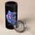 Suicide Prevention Awareness 4 in 1 Can Cooler Tumbler Teal Purple Ribbon Wolf Be Kind Everyone Is Fighting A Battle You Know Nothing About - Wonder Print Shop