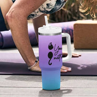 Suicide Prevention Awareness Tumbler With Handle Teal Purple Semicolon Cat Your Matter Therapist Psychologist - Wonder Print Shop