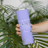 Personalized Christian Birthday Gifts for Women Skinny Tumbler Custom Name God Says You Are Bible Verse