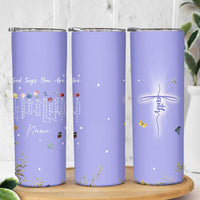 Personalized Christian Birthday Gifts for Women Skinny Tumbler Custom Name God Says You Are Bible Verse
