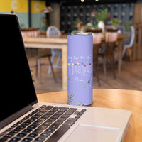 Personalized Christian Birthday Gifts for Women Skinny Tumbler Custom Name God Says You Are Bible Verse
