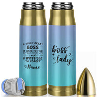 Personalized Boss Lady Bullet Tumbler Custom Name Gifts for Office Bosses Coworkers Leaders Managers