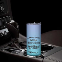 Personalized Boss Lady Skinny Tumbler Custom Name Gifts for Office Bosses Coworkers Leaders Managers