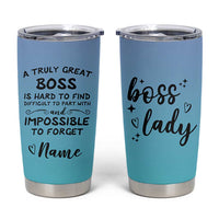 Personalized Boss Lady Tumbler Cup Custom Name Gifts for Office Bosses Coworkers Leaders Managers