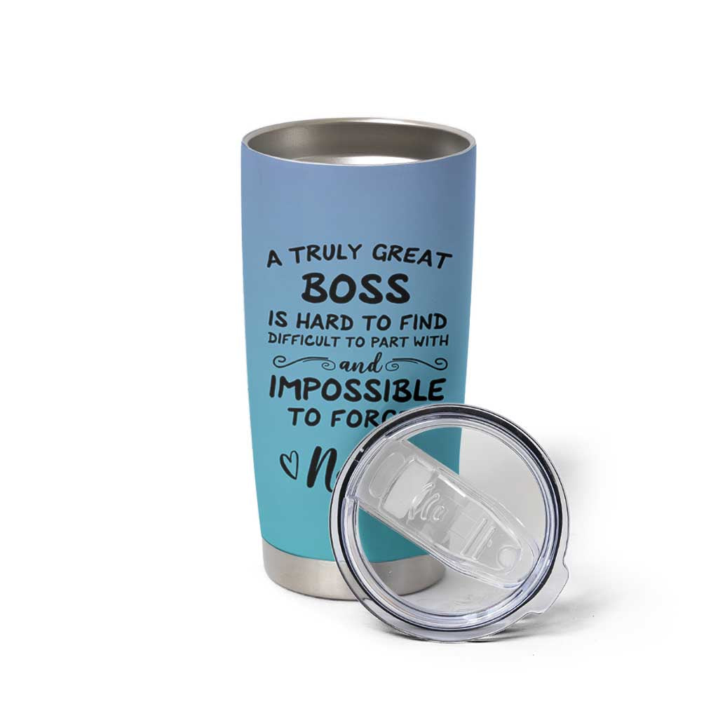 Personalized Boss Lady Tumbler Cup Custom Name Gifts for Office Bosses Coworkers Leaders Managers