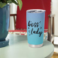 Personalized Boss Lady Tumbler Cup Custom Name Gifts for Office Bosses Coworkers Leaders Managers
