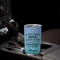 Personalized Boss Lady Tumbler Cup Custom Name Gifts for Office Bosses Coworkers Leaders Managers