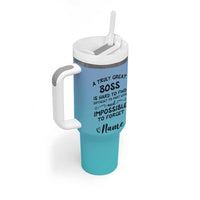 Personalized Boss Lady Tumbler With Handle Custom Name Gifts for Office Bosses Coworkers Leaders Managers