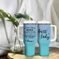 Personalized Boss Lady Tumbler With Handle Custom Name Gifts for Office Bosses Coworkers Leaders Managers