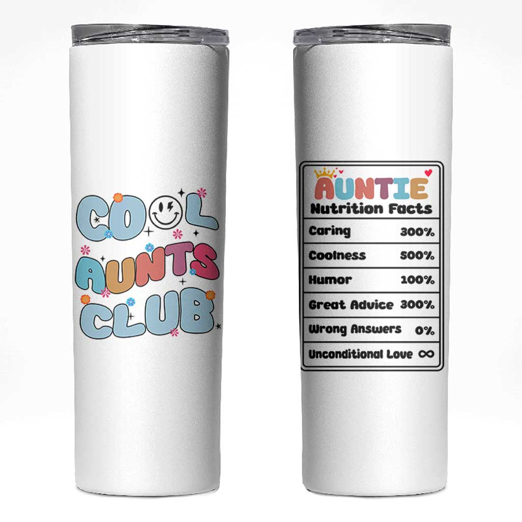 Aunt Gifts Skinny Tumbler Auntie Birthday Cool Aunts Club
