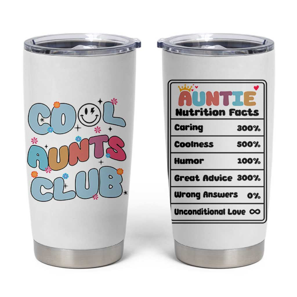 Aunt Gifts Tumbler Cup Auntie Birthday Cool Aunts Club