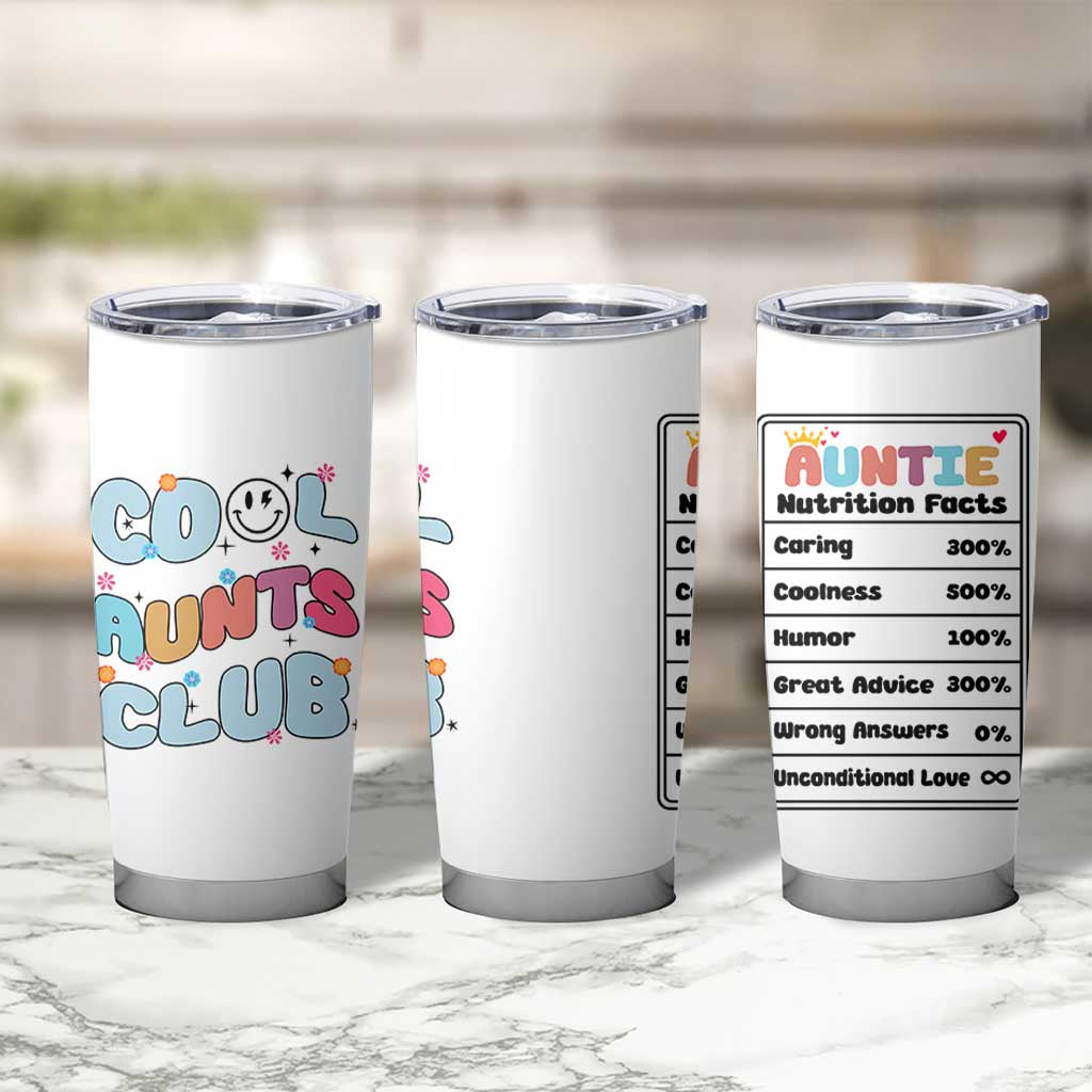 Aunt Gifts Tumbler Cup Auntie Birthday Cool Aunts Club