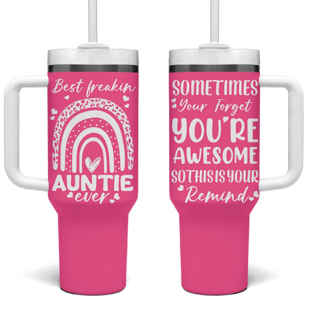 Aunt Gifts Tumbler With Handle Gift For New Aunts Auntie Birthday