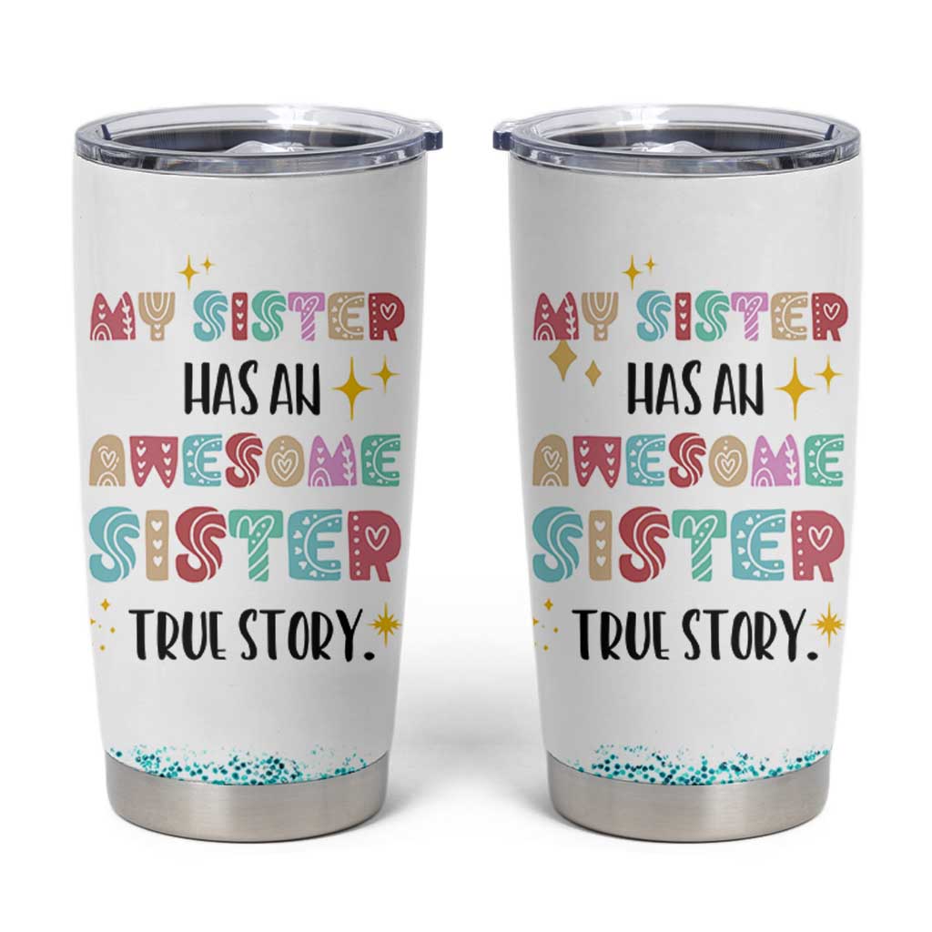 Sister Gifts From Sister Tumbler Cup Funny Family Sibling