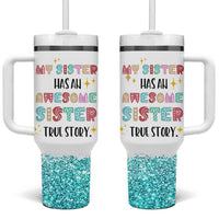 Sister Gifts From Sister Tumbler With Handle Funny Family Sibling